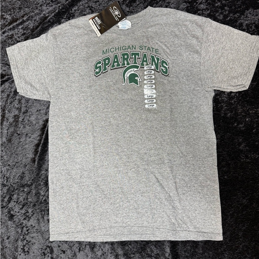 Gray Michigan State Spartans T-Shirt